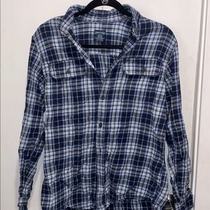Faded Glory Blue & White Flannel